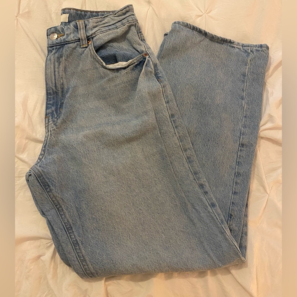 H&M Wide Leg Blue Jeans